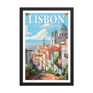 Lisbon Portugal Framed Travel Poster