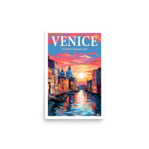 Venice Italy Travel Poster Art Print